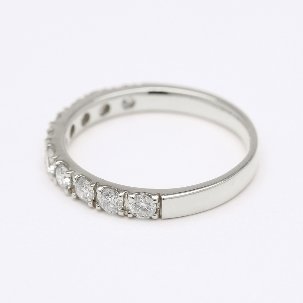 pt900 ハーフ エタニティ ダイヤモンド リング ダイヤ 0.50ct プラチナ