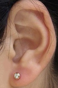 メンズ ダイヤモンド ピアス k18G ピンクゴールド 送料無料 普段使い