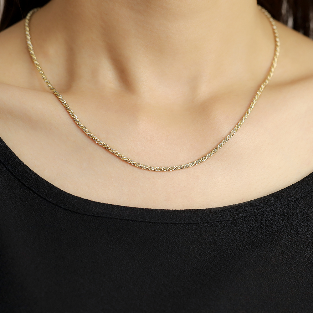 K18/PT850 デザイン　ネックレス　居東屋 ダブルチェーン ネックレス K18 Pt850 コンビ 幅4.7mm 1.0角線 50cm