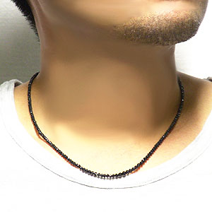 【愛】ブラックダイヤ50ct ホワイトゴールド　18金　ネックレス　メンズ ブラックダイヤモンド ネックレス 30.40ct〜 ホワイトゴールド 男女