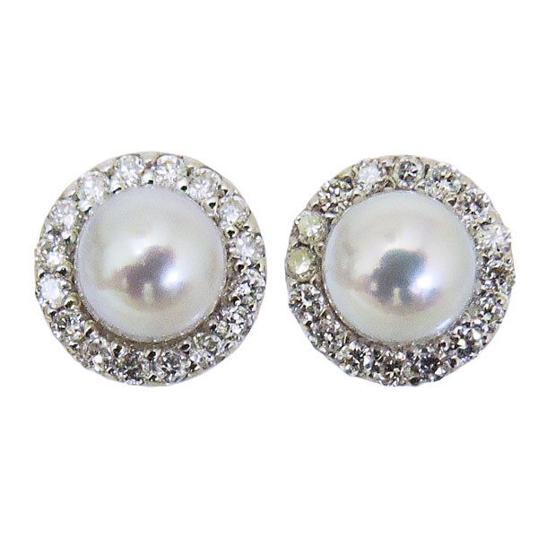 パールピアス 18金 パール ピアス 18k 普段使い あこや本真珠 4mm