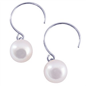 パールピアス 18金 パール ピアス 18k フープ あこや本真珠 7mm k18