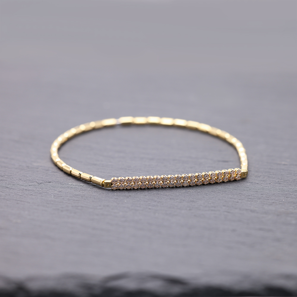 k18 ブレスレット バングル 18k 18金 ダイヤモンド 0.50ct ダイヤ