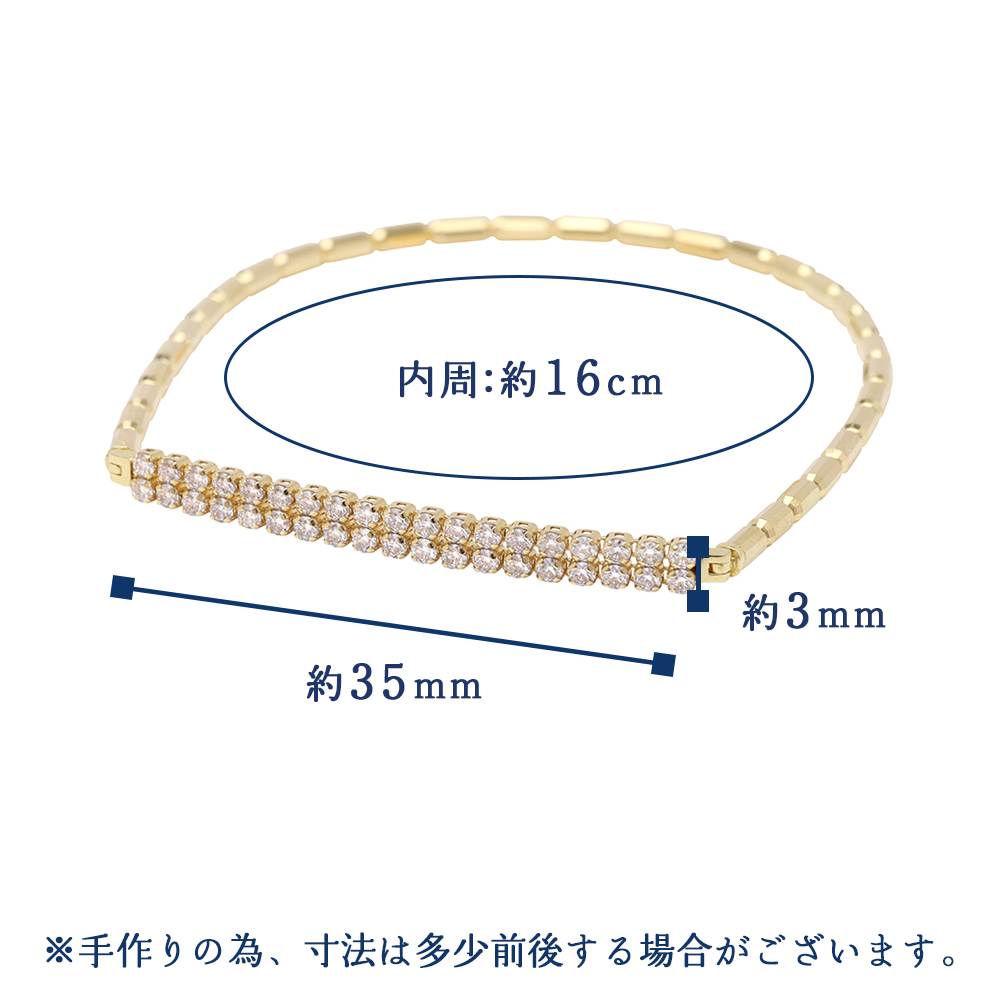 k18 ブレスレット バングル 18k 18金 ダイヤモンド 0.50ct ダイヤ