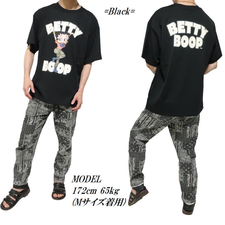 ベティーブープ tシャツ ベティちゃん Tシャツ 半袖 迷彩/ミリタリー 
