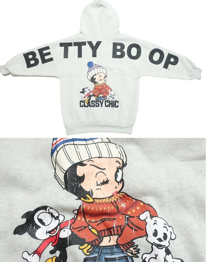 BETTY BOOP ベティーブープ パーカー ベティちゃん プルオーバー