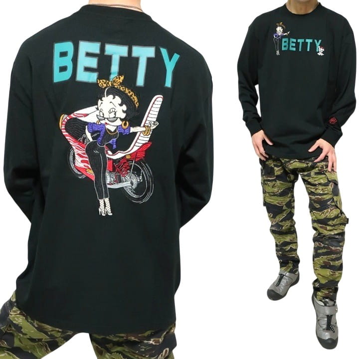 BETTY BOOP（ベティ ブープ） ベティーブープ Tシャツ ロンT ヤンキー