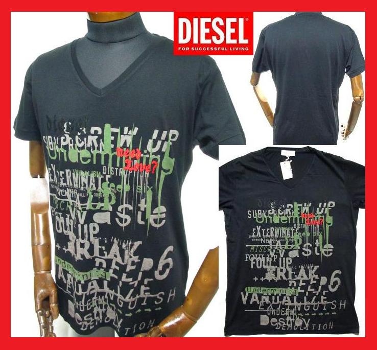【Diesel】T-Ele ロゴ 半袖 Tシャツ【関税込】 DIESEL】T-ELE ロゴ 半袖 Tシャツ (DIESEL/Tシャツ・カットソー