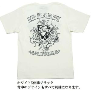 エドハーディー ed hardy Tシャツ メンズ オール/刺繍/スカル/ドクロ 半袖