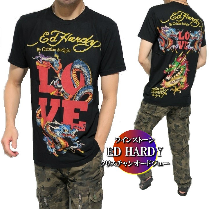 エドハーディー ed hardy エド・ハーディー Tシャツ メンズ 龍 