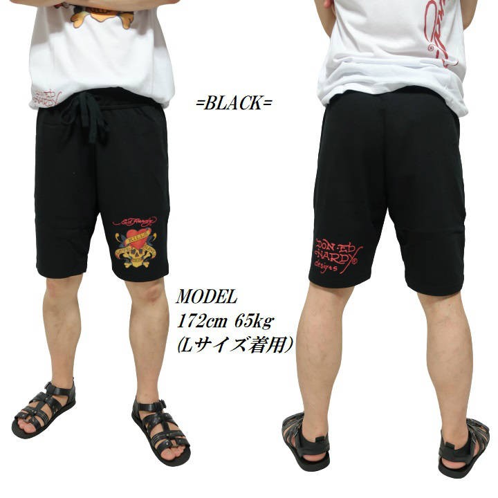 再熱中【Ed Hardy】Ed Hardy Swallows バギーデニムショーツ ed189-2.jpg