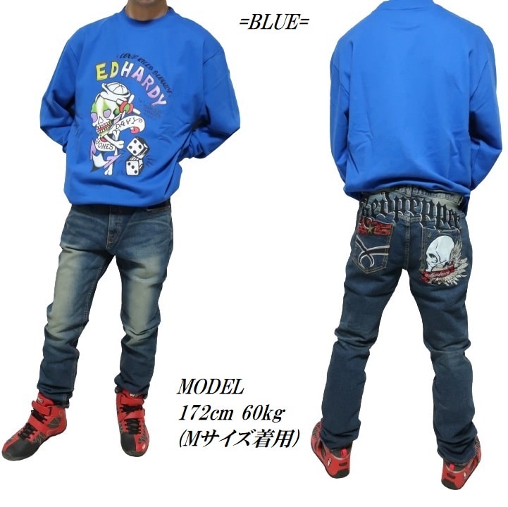 Ed Hardy エドハーディー ed hardy トレーナー メンズ スカル