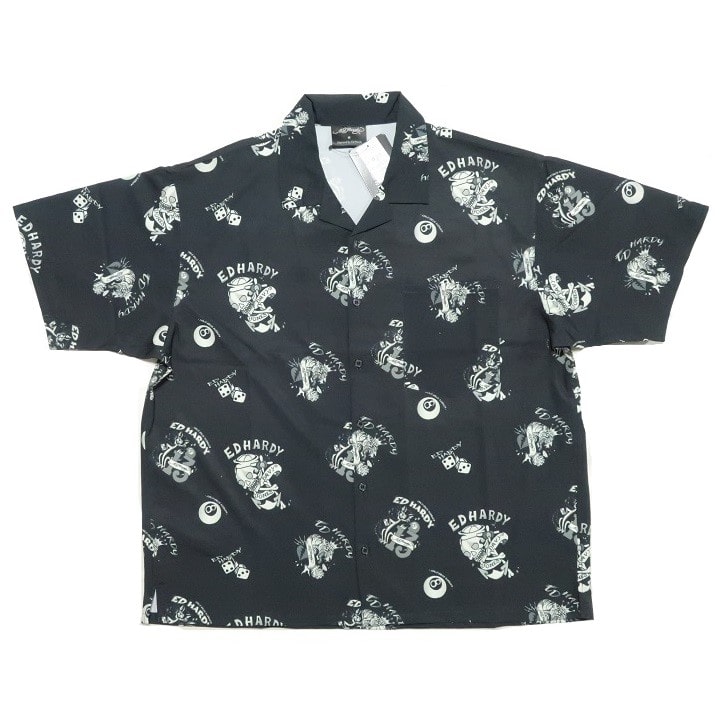 Ed Hardy エドハーディー ED HARDY ボーリングシャツ スカル