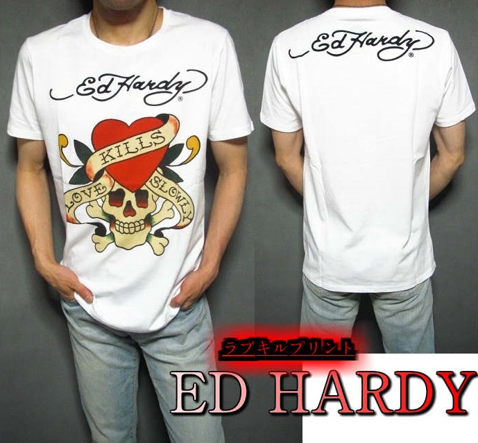 エドハーディー Tシャツ メンズ ED HARDY 半袖/シンプル/スカル