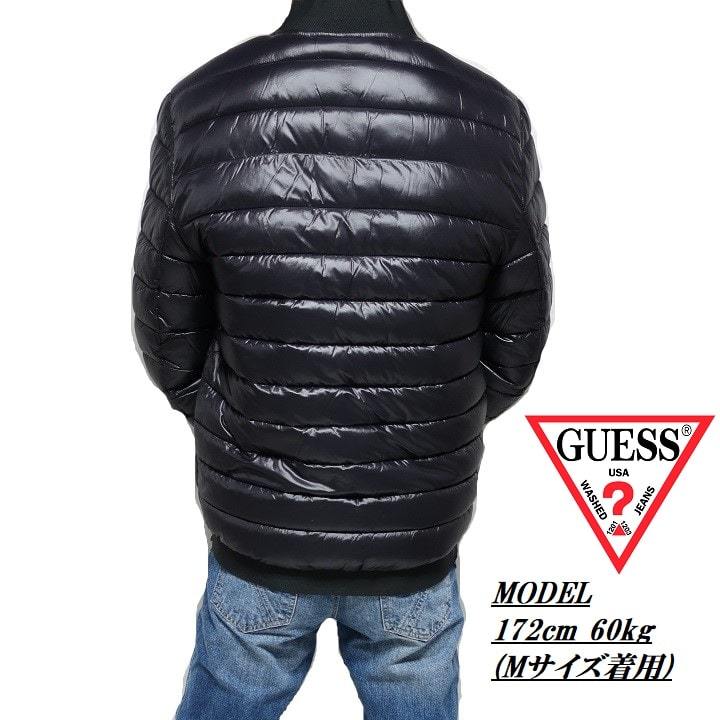 GUESS/ゲス 軽量 ボンバー ジャケット MA-1 メンズ 服 ふわふわ素材