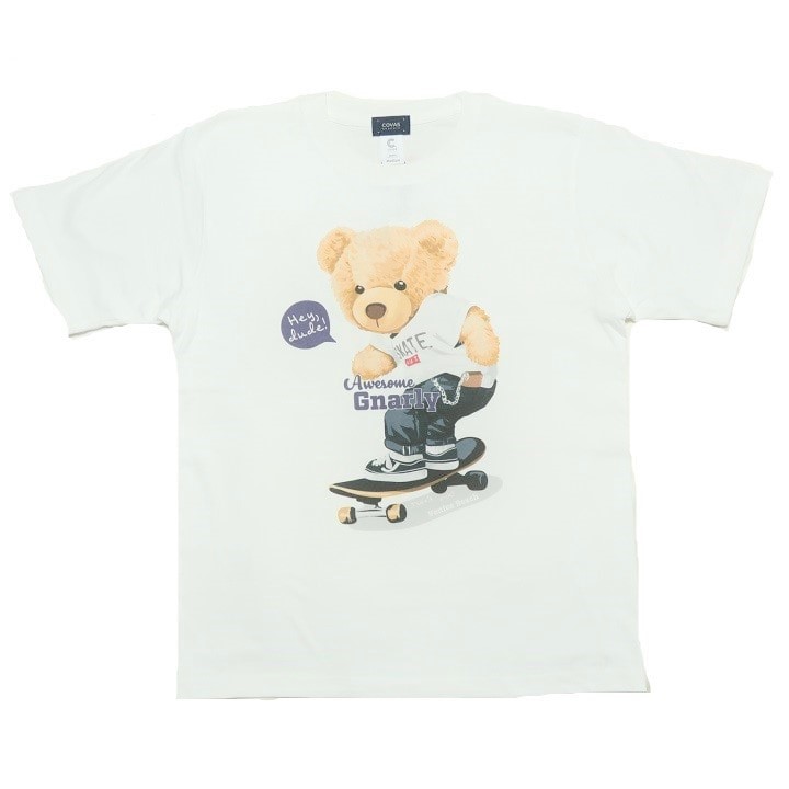 メンズセレクト Tシャツ メンズ 半袖 スケボー/ベアー/熊