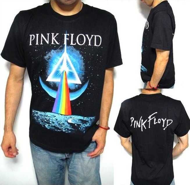 ピンクフロイド　アーティストTシャツ　黒　M　バンド　狂気　虹　古着【4798】 ピンク フロイド Tシャツ PINK FLOYD DARK SIDE BLACKLIGHT 正規