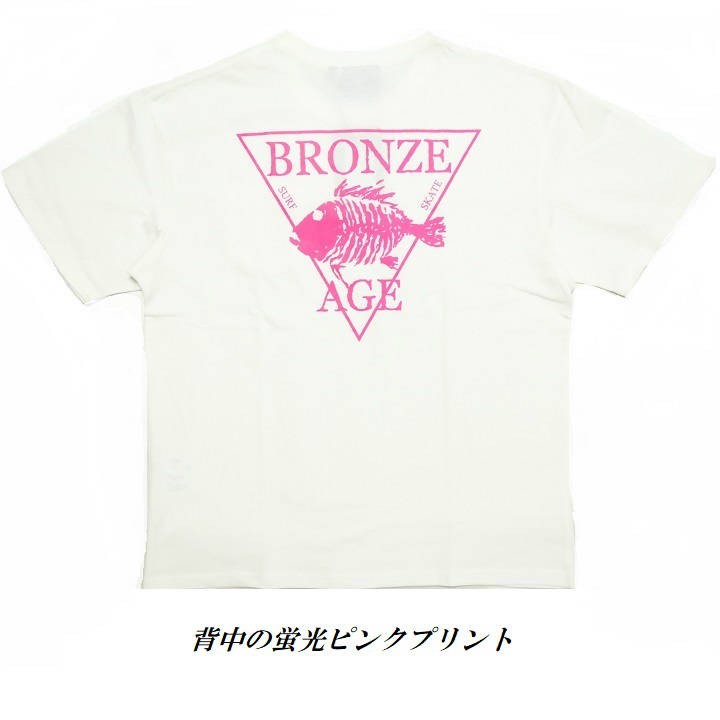 BRONZE AGE/ブロンズエイジ Tシャツ メンズ 半袖 ポケット 蛍光