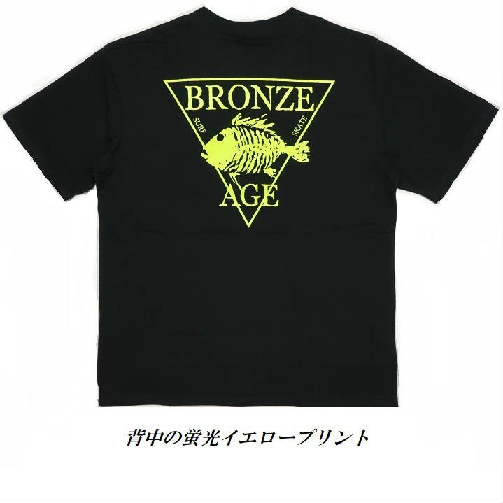 レアbronzeageブロンズエイジラスタカラービッグプリントTシャツスケーター BRONZE AGE AGE/ブロンズエイジ Tシャツ メンズ 半袖 ポケット
