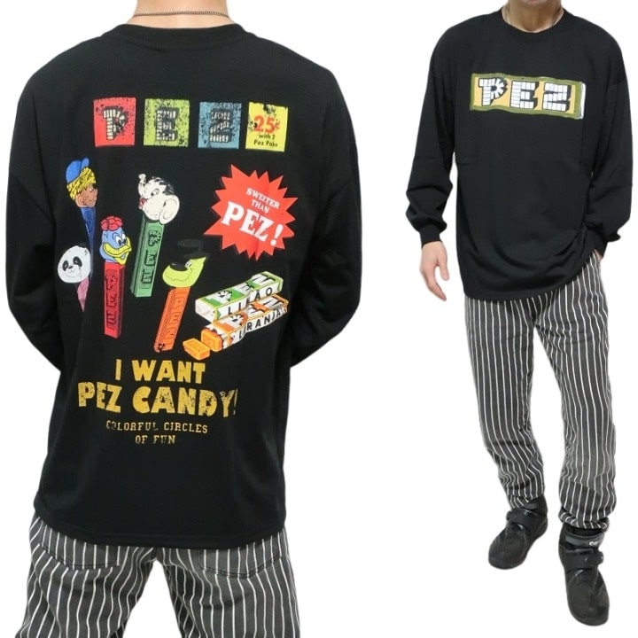 PEZ(ペッツ) Tシャツ 長袖 ロンT 薄手 服 グッズ オーバーサイズ メンズ レディース ユニ...