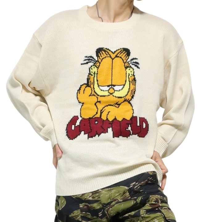 メンズセレクト ガーフィールド/GARFIELD キャラクター セーター