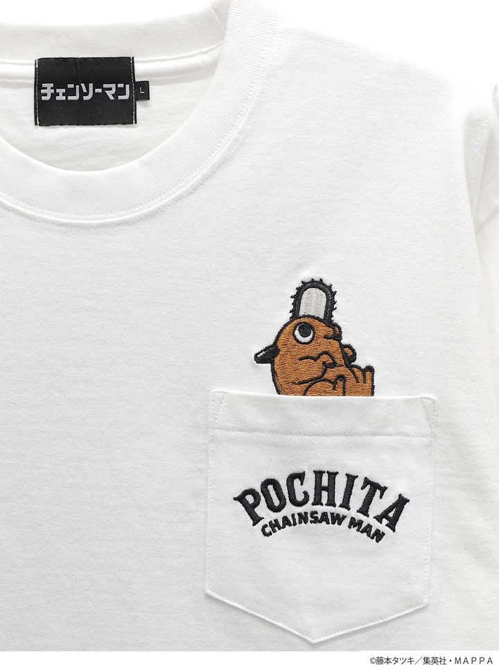 メンズセレクト チェンソーマン Tシャツ ポチタ/Pochita 刺繍 半袖