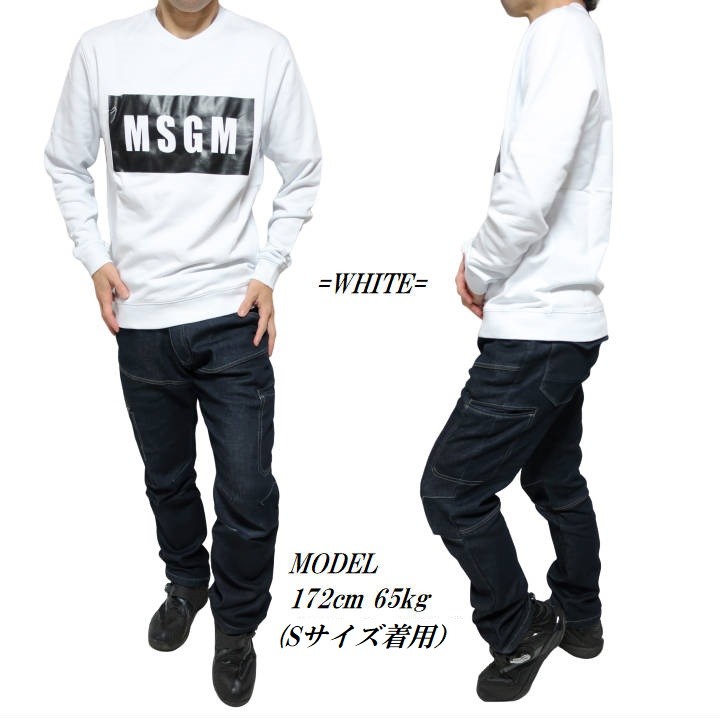 MSGM MSGM/エムエスジーエム トレーナー メンズ スウェット 長袖