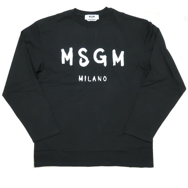 MSGM/エムエスジーエム Tシャツ ロンt メンズ 長袖 爽やか/素材