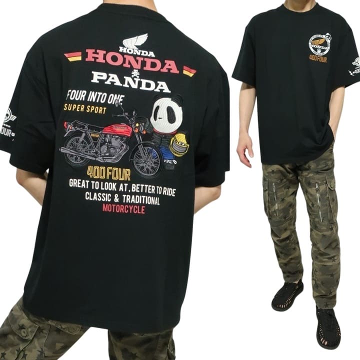 PANDIESTA（パンディエスタ） 半袖 Tシャツ パンダ ホンダ コラボ