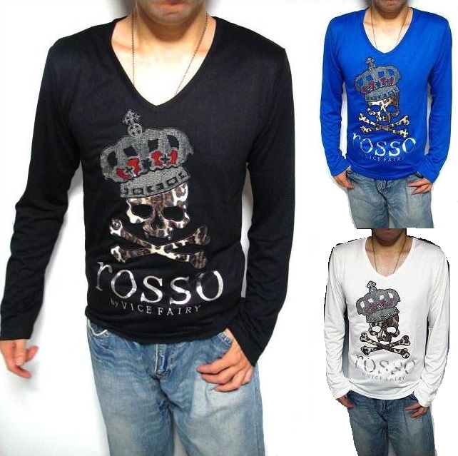 ロッソ ロンT Tシャツ メンズ rosso/VICE FAIRY クラウン スカル