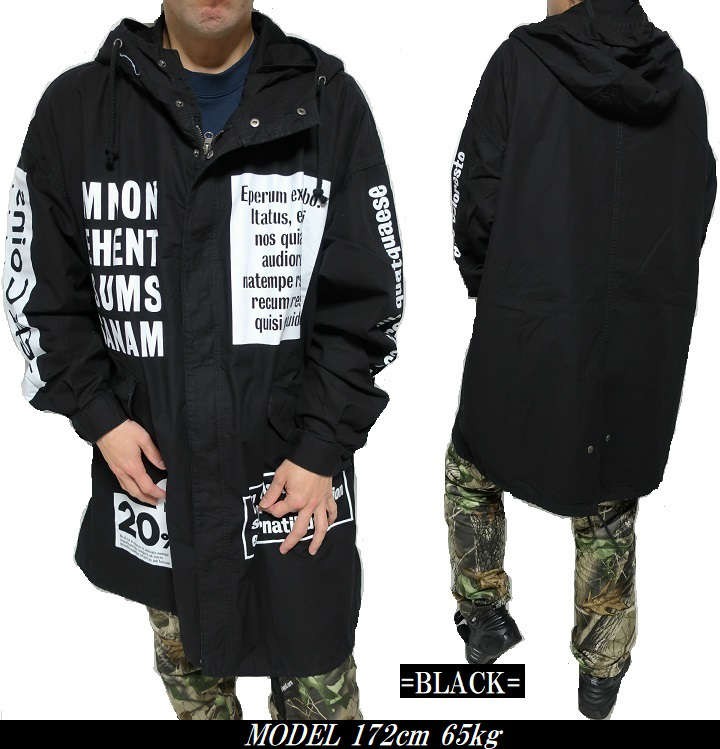 【 新品同様 】モッズコート ★ USA製 ★ MILITARY モッズコート メンズ ロング デコレーション