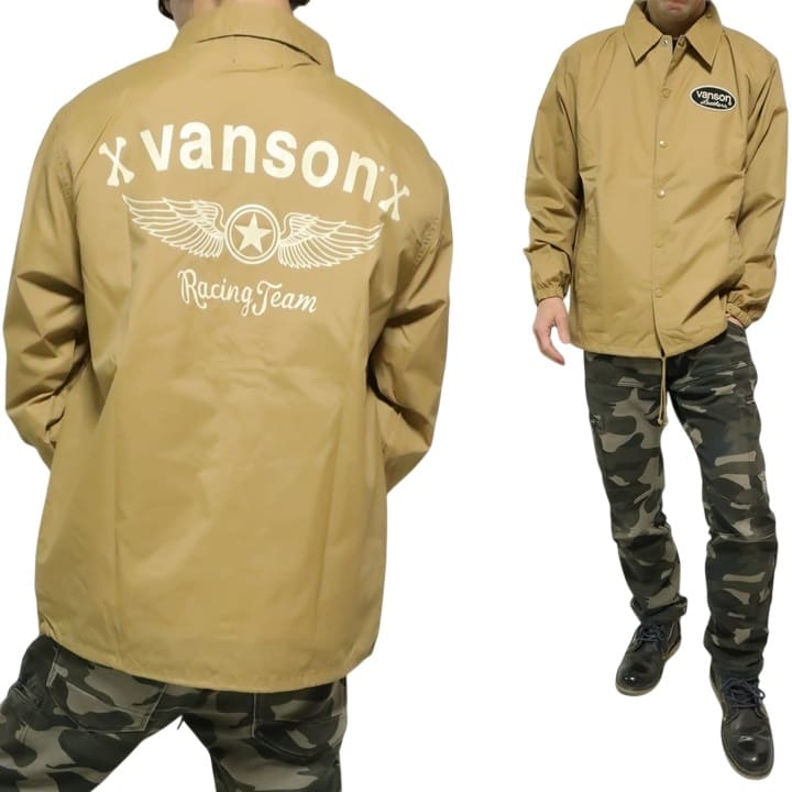 VANSON（バンソン） コーチジャケット フライングスター ジャケット 裏