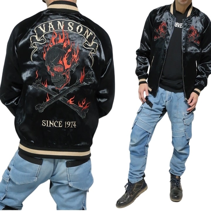 新品 タグ付き VANSON リバーシブル ロングモッズコート