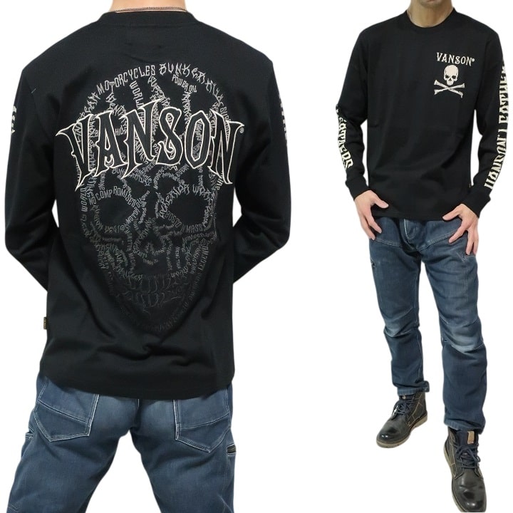 VANSON（バンソン） vanson Tシャツ ロンT VANSON スカル イーグル 