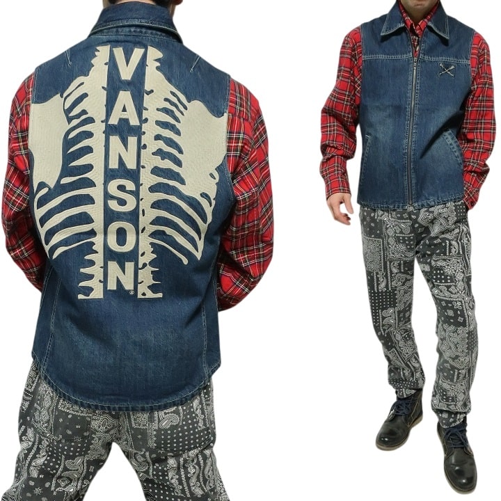 Vanson 超美品 バンソン(vanson) メンズデニムジャケット | 通販・人気