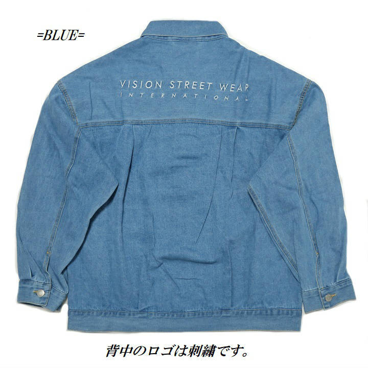 デニム/ジャケット VISION/ヴィジョン DENIM メンズ/レディース 刺繍ロゴ ユニセックス