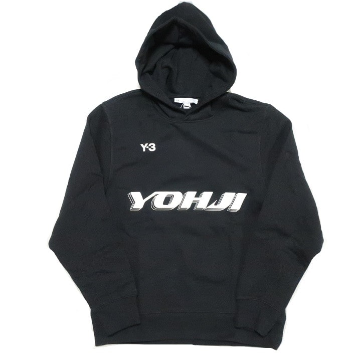 Y-3/ワイスリー パーカー メンズ オーバーサイズ ラバープリント プル