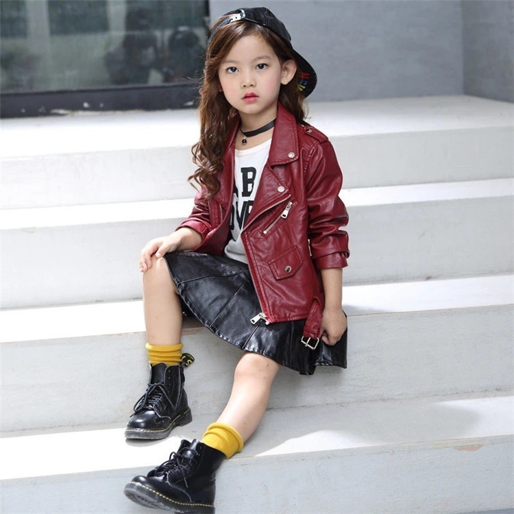 子供服 女の子 キッズ レザージャケット アウター 長袖 春秋 革ジャン Puジャケット 春コート ライダースジャケット ジュニア 防寒 お出かけ おしゃれ 可愛い Cy07 Symmetrics 通販 Yahoo ショッピング