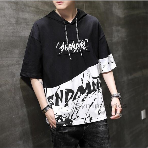 パーカー 夏服 メンズ プルパーカー 半袖パーカー メンズパーカー 夏パーカー フード付き スウェット トップス 夏 父の日 Ly1063 Symmetrics 通販 Yahoo ショッピング