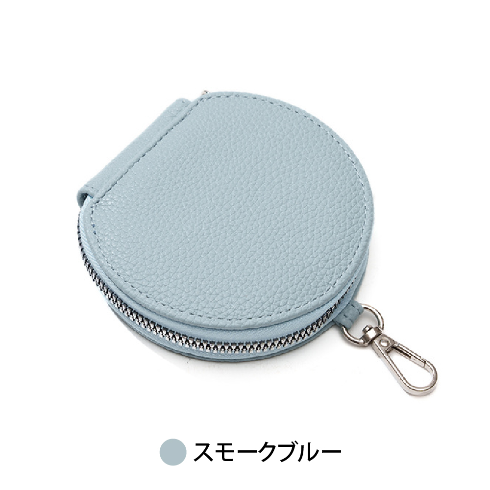コインケース 丸型 ミニポーチ 携帯 ショルダー コインポーチ 小銭入れ 小銭ポーチ レディース ミニ財布 小さめポーチ マルチポーチ 軽い  カラビナ付き