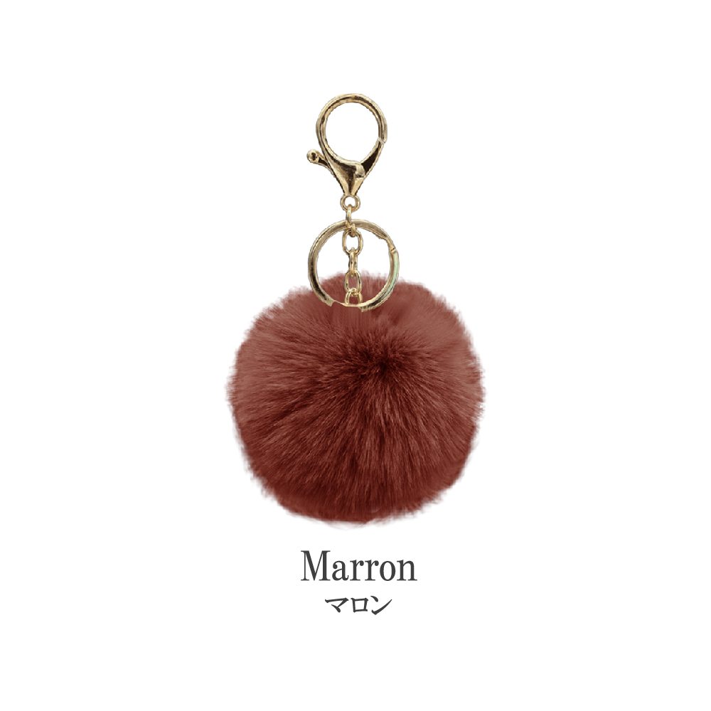 ファーチャーム ファー キーホルダー バッグチャーム 大人 金具 ミニ