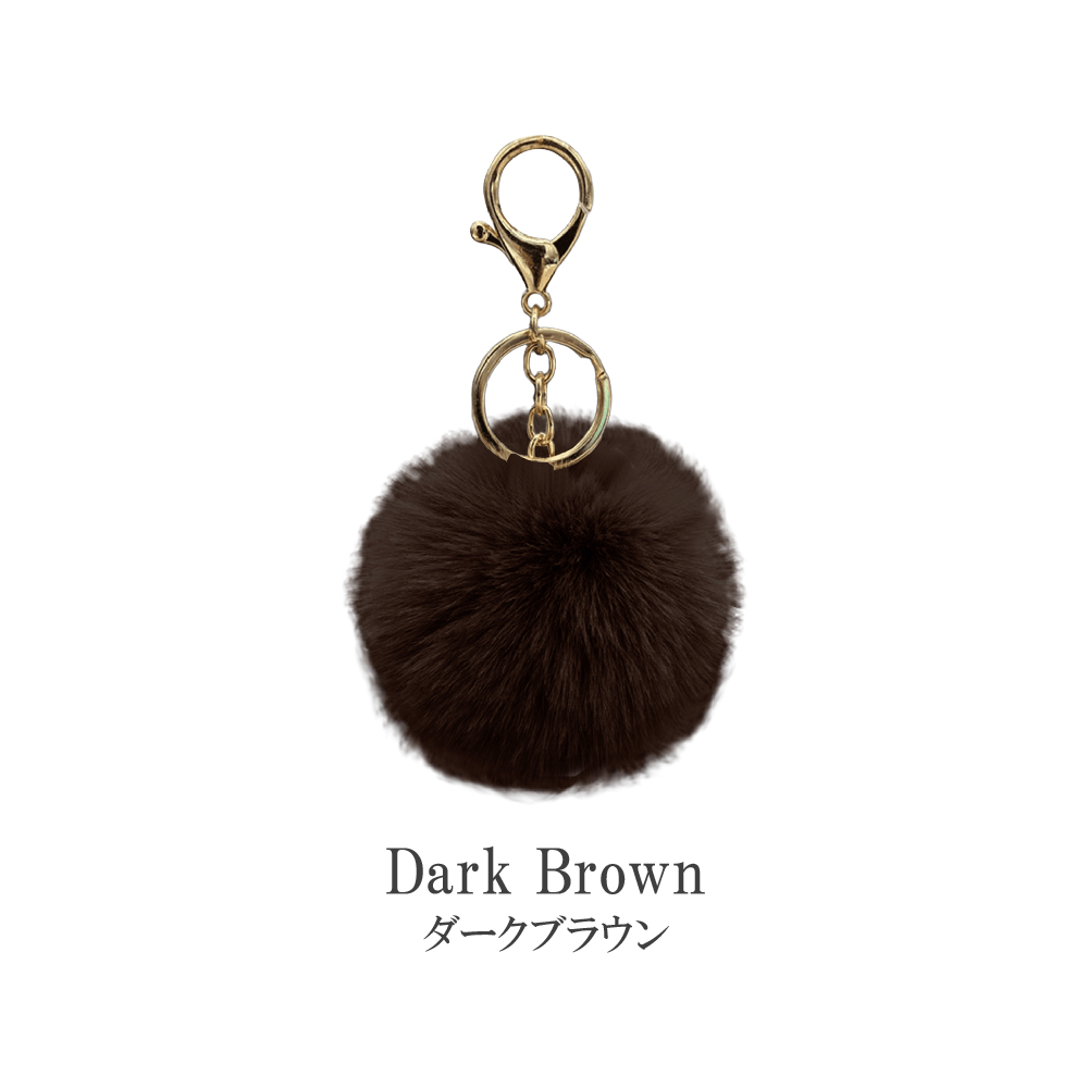 ファーチャーム ファー キーホルダー バッグチャーム 大人 金具 ミニ