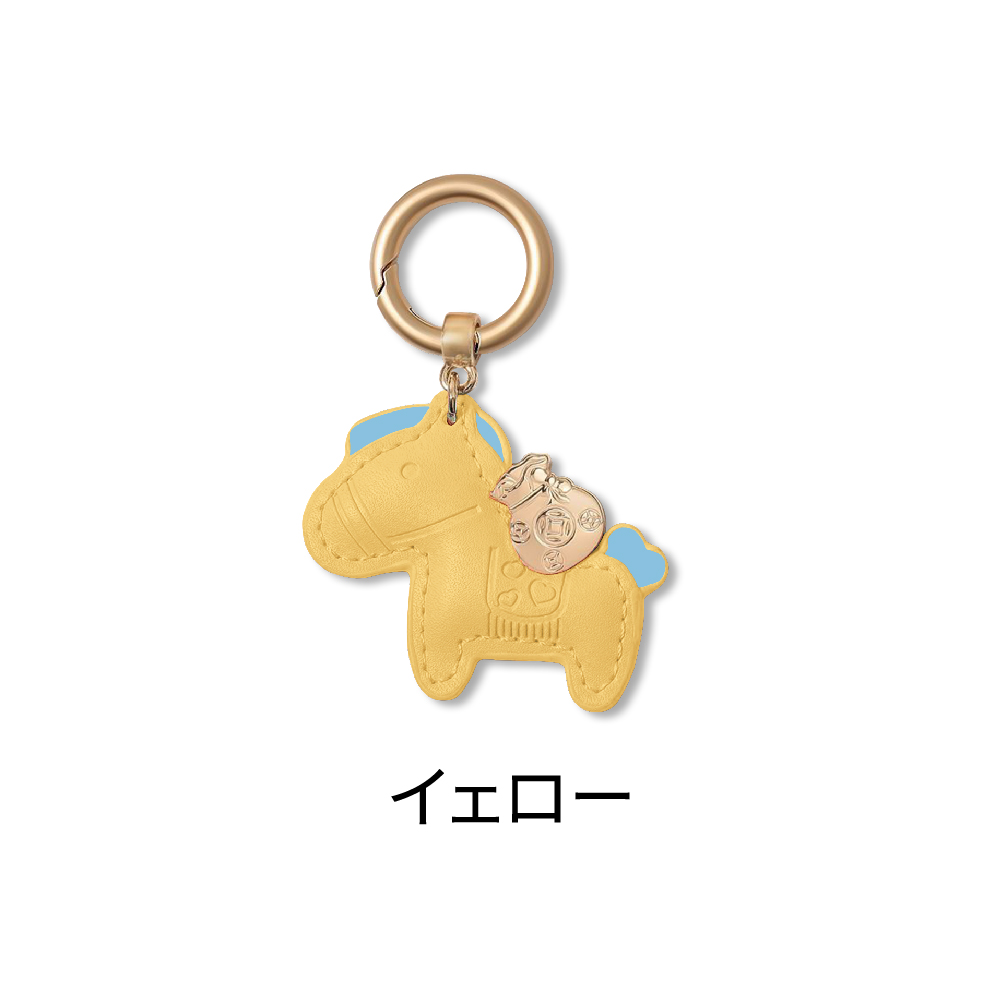 2個セット】馬 キーホルダー 縁起の良い馬 2セット レザー風 バッグ