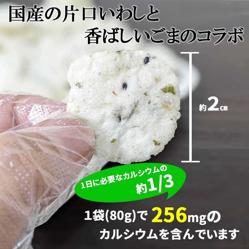 黒胡麻いわしせんべい 80g 10パックセット 箱売り ロット いわし せんべい 鰯 スナック おつまみ 魚 おやつ カルシウム 鰯 煎餅 岡田屋製菓  :8435:おつまみショップ珍味工房ヤフー店 - 通販 - Yahoo!ショッピング