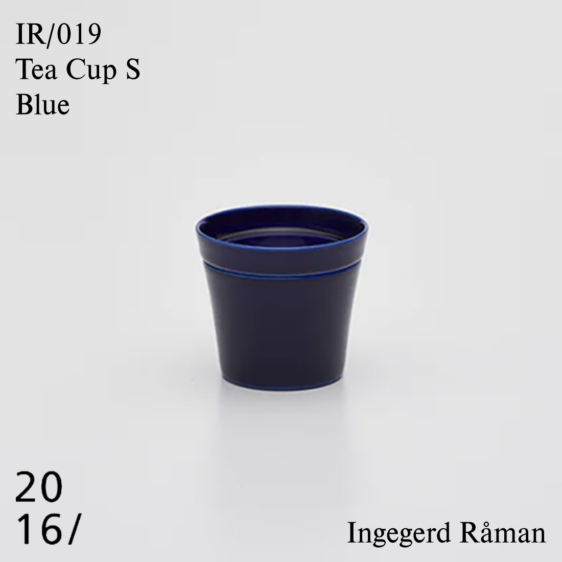 �y2016 / arita japan �zTea Cup S IR/019 Blue �C���Q���[�h���[�}�� Ingegerd Raman �L�c�� ���� �J�b�v �S�c���� ��75 H70 180ml