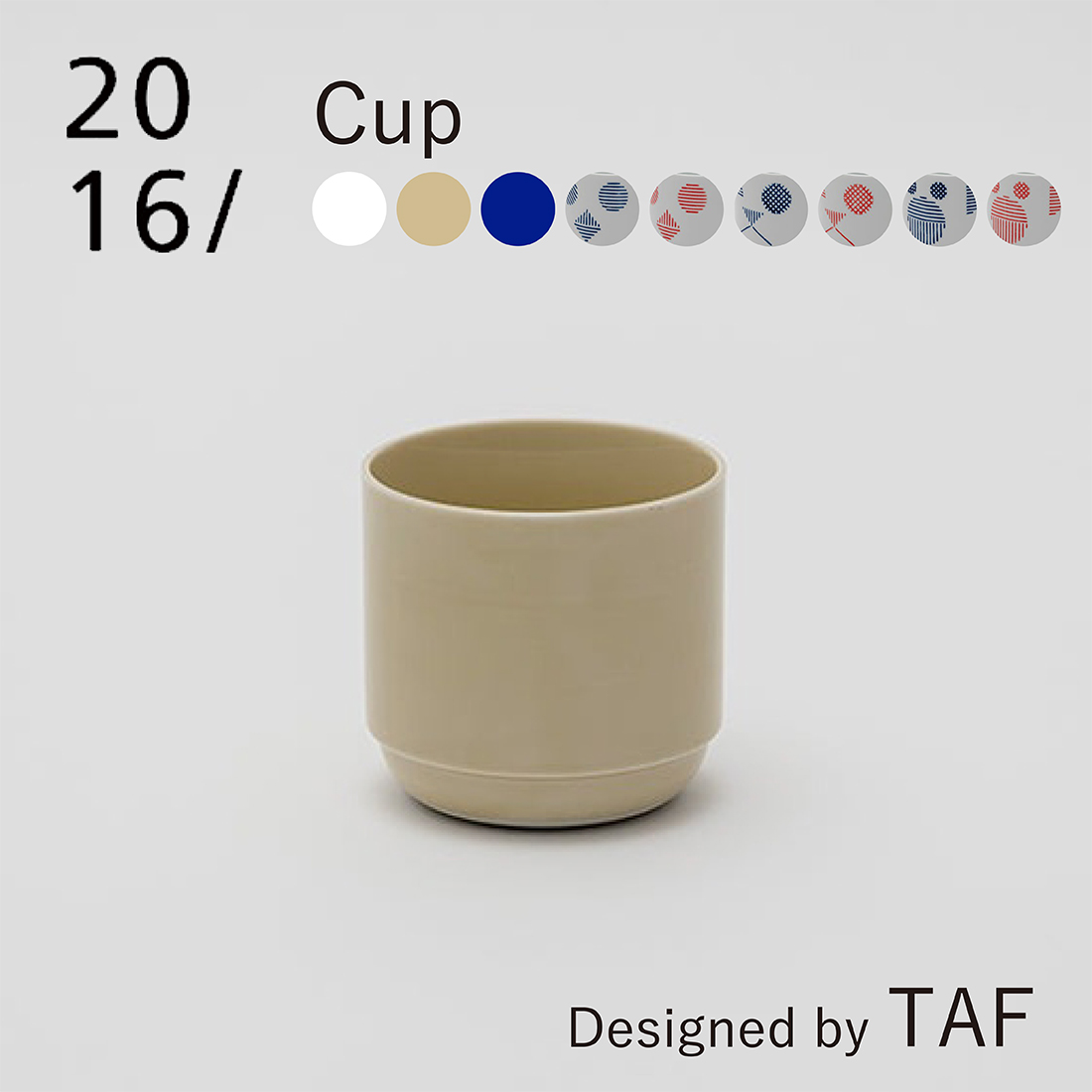 2016 / arita japan】 TAF Cup white Beige Blue GS003 GS004