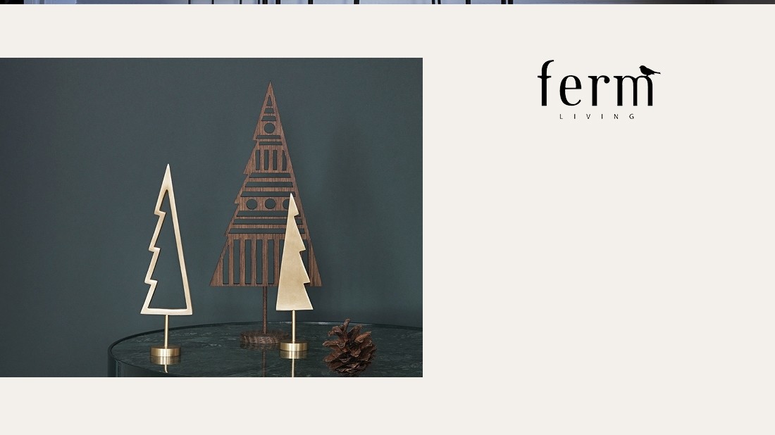 ○○ferm LIVING ファームリビング Winterland Forest Treats Brass