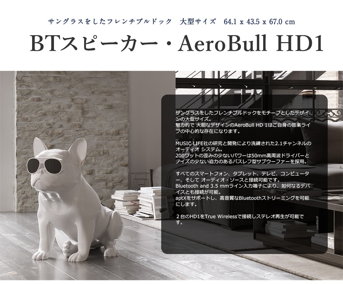 ○○musiclife/ミュージックライフ AeroBull XS1 ワイヤレススピーカー