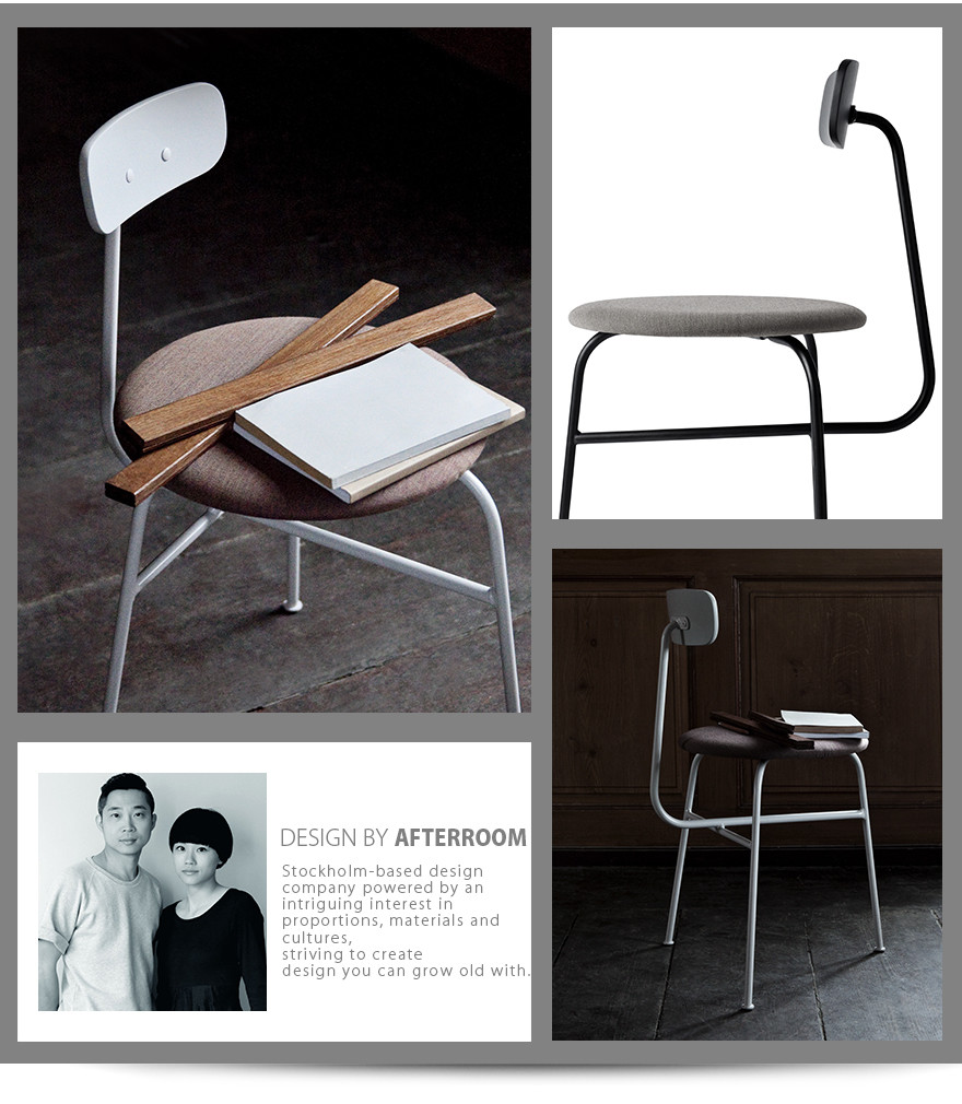 Audo Copenhagen Chair Textile チェア テキスタイル デザイン Afteroom 椅子 背もたれ スチール 北欧｜shinwashop｜04