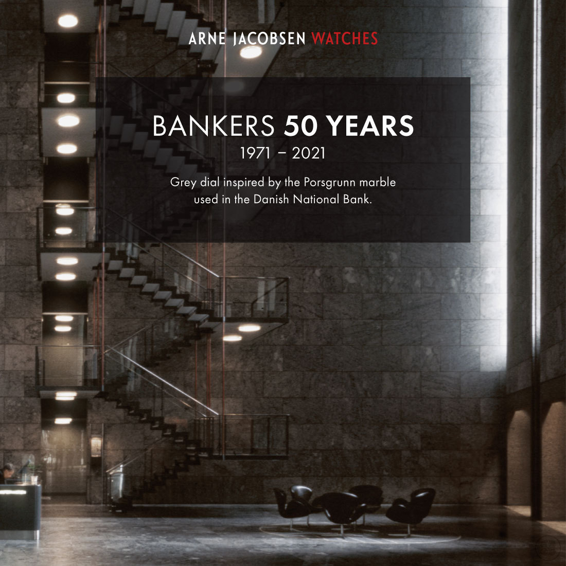 店舗クーポン不可】ARNE JACOBSEN WATCHES/BANKERS/50周年/WATCH 店舗クーポン不可】ARNE JACOBSEN WATCHES/BANKERS/50周年/WATCH